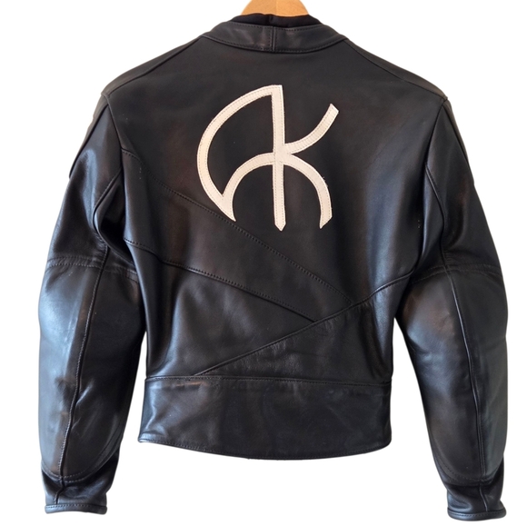 Akoury Cuirs Moto Leather Biker Women's Cropped Jacket Black Size   Medium - Picture 4 of 14